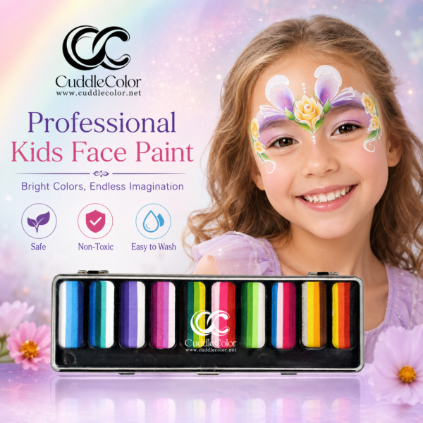 Cuddlecolor Exclusive Fashion Face Paint Palette — 10 Gradient Colors