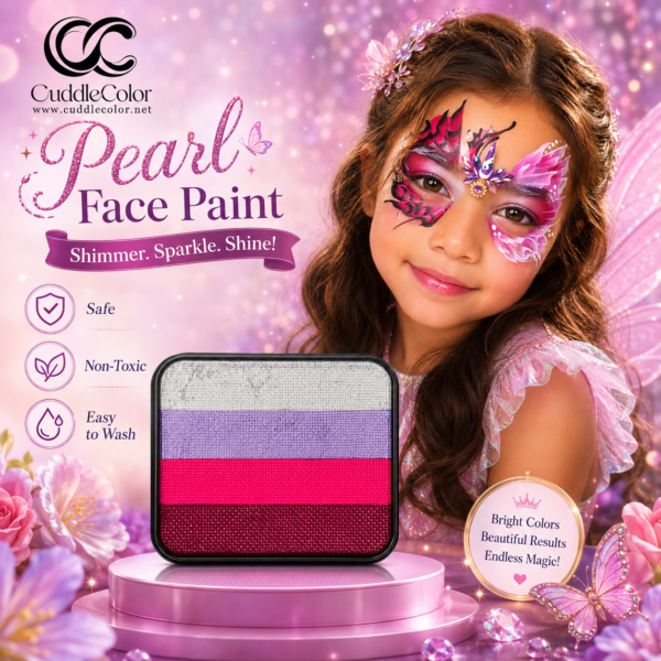 Pearlescent + Matte Rose Pink Face Paint