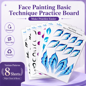 Face Painting Basic Training: Practice Sheets and Tracing Boards