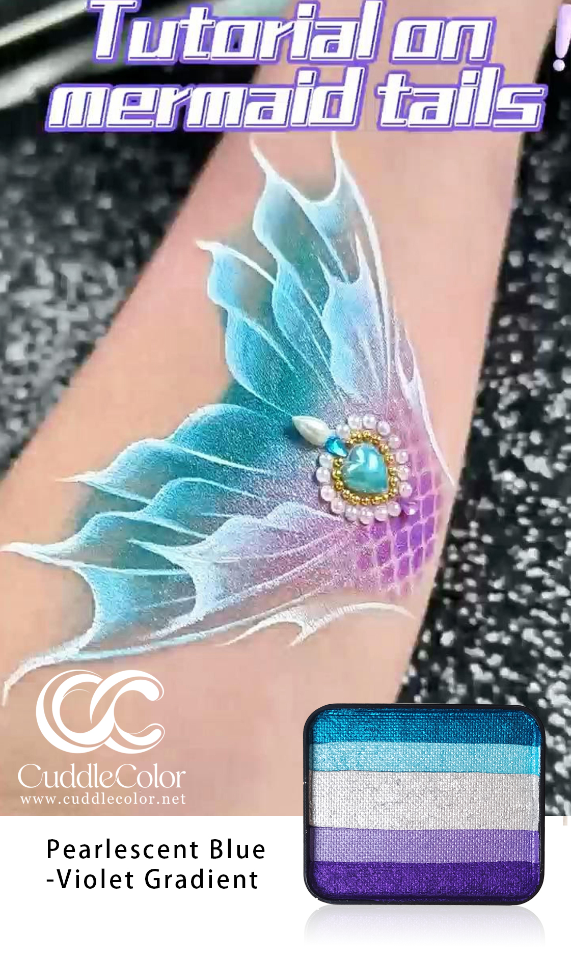 Pearlescent blue butterfly 珠光半透明美人鱼