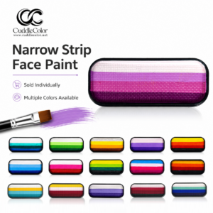 Available in multiple colors; individual face paint item