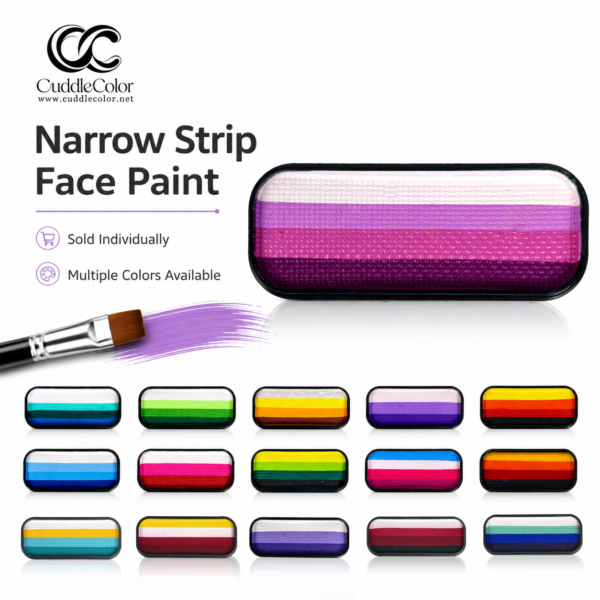 Available in multiple colors; individual face paint item