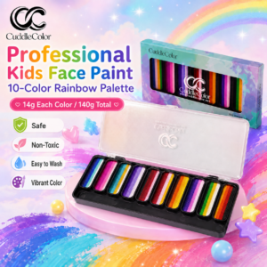Cuddlecolor Exclusive Custom Slim-Strip Face Paint Palette — 10 Colors