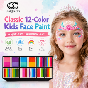 cuddlecolor  12 color disc  gradient combination face painting