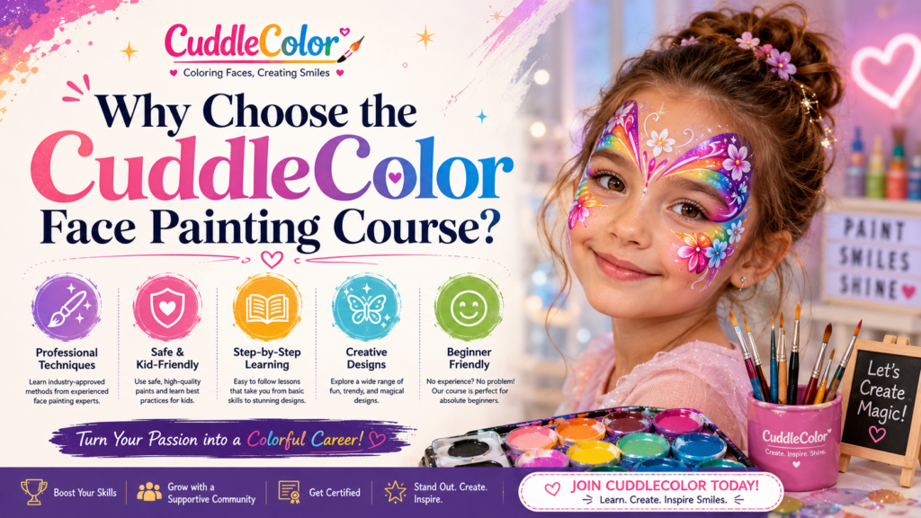 Why Choose the CuddleColor Face Painting Course?