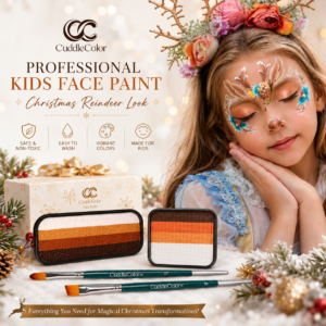 CuddleColor Christmas Set Menu – Reindeer-Themed Painted Art