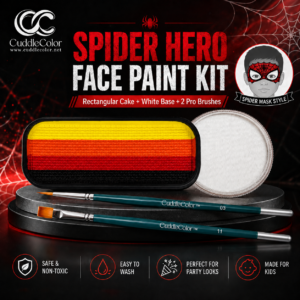 CuddleColor Popular Spider Pattern Face Painting Kit