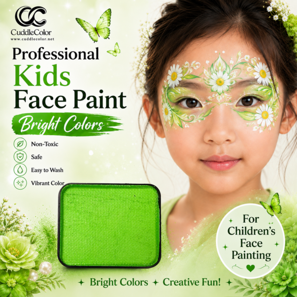 Solid-color pearlescent tender green