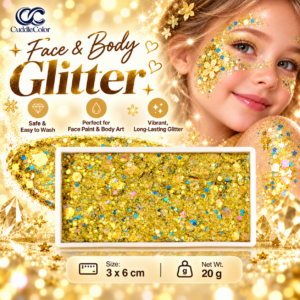 CuddleColor Glitter Golden Stardust — Suitable for face and body